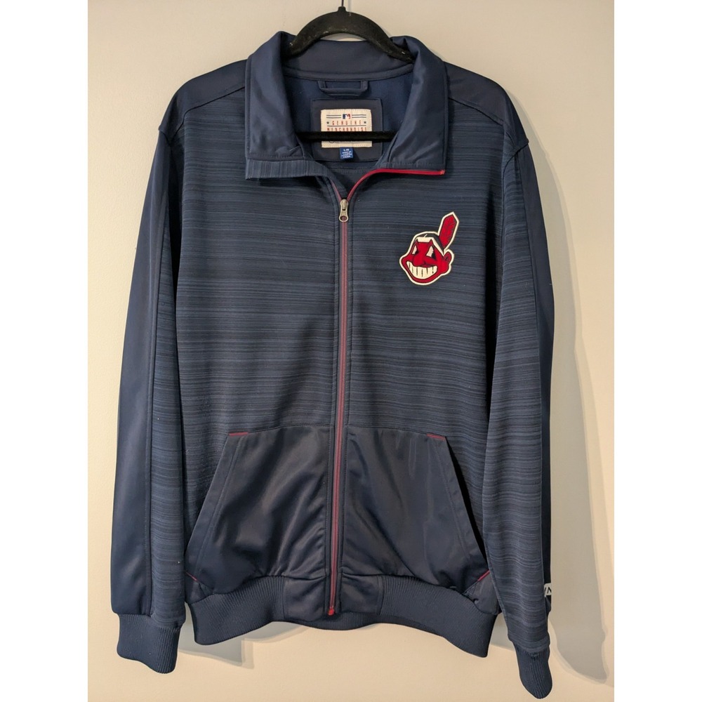 Cleveland Indians Chief Wahoo Logo G-III By Carrl Banks Full Zip Jacke Large